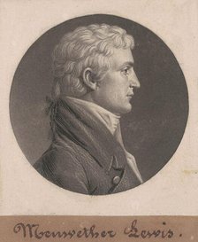 Meriwether Lewis, 1803/1807. Creator: Charles Balthazar Julien Févret de Saint-Mémin.