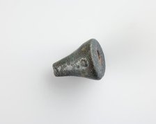 Bead, conical; tip broken, New Kingdom, 1550-1196 BCE. Creator: Unknown.