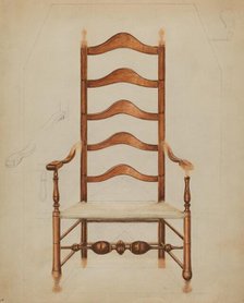 Chair, 1935/1942. Creators: Hans Westendorff, Frank Wenger.
