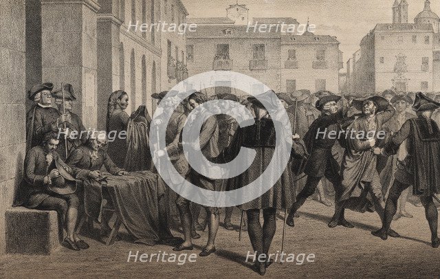 Origin of the rebellion against the Marquis of Esquilache by the city of Madrid, from 23 to 26 Ma…