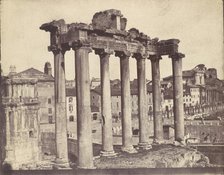 Temple of Concord, Rome, 1850s. Creator: Calvert Jones.