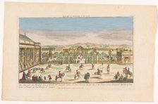 View of a riding school in a suburb of Vienna, 1700-1799.  Creator: Anon.