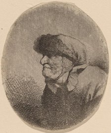 Bust of an Old Woman. Creator: Cornelis Bega.