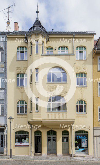 Jugenstil house, House, Graben 41, Weimar, Germany, 2018. Artist: Alan John Ainsworth.