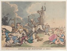Downfall of Monopoly in 1800, August 14, 1800., August 14, 1800. Creator: Thomas Rowlandson.