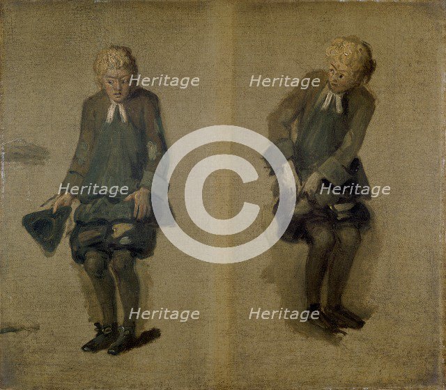 Two Sketches of David Garrick as Abel Drugger in 'The Alchymist', 18th century. Artist: Johan Zoffany.