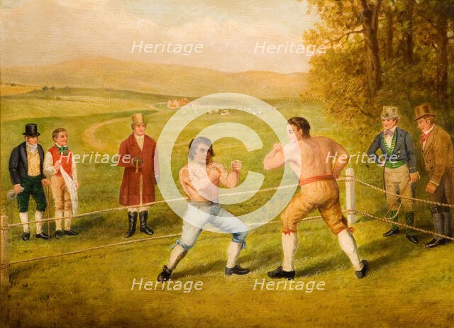 A Birmingham Prize Fight, 1789. Creator: W Allen.