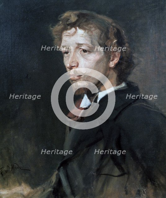 'Portrait of a Young Man', c1880. Artist: Fritz Karl Hermann von Uhde