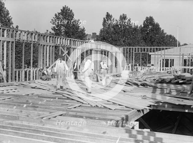 Council of National Defense Headquarters Under Construction, 1917. Creator: Harris & Ewing.