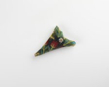 Fragment of an inlay with a floral design, Ptolemaic Dynasty to Roman Period, 305 BCE-14 CE. Creator: Unknown.