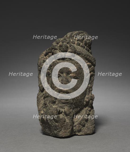 Head of a "Bearded Man", c. 800s. Creator: Unknown.