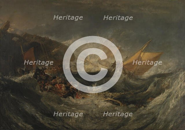The Wreck of a Transport Ship, c 1810. Creator: Turner, Joseph Mallord William (1775-1851).