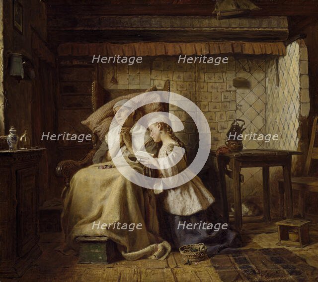 The Convalescent, 1867. Creator: Ferdinand Fagerlin.