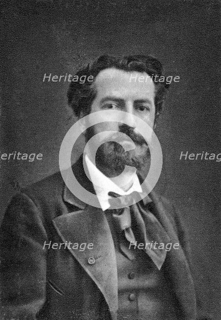 Frederic Bartholdi, French sculptor, 1880. Artist: Unknown