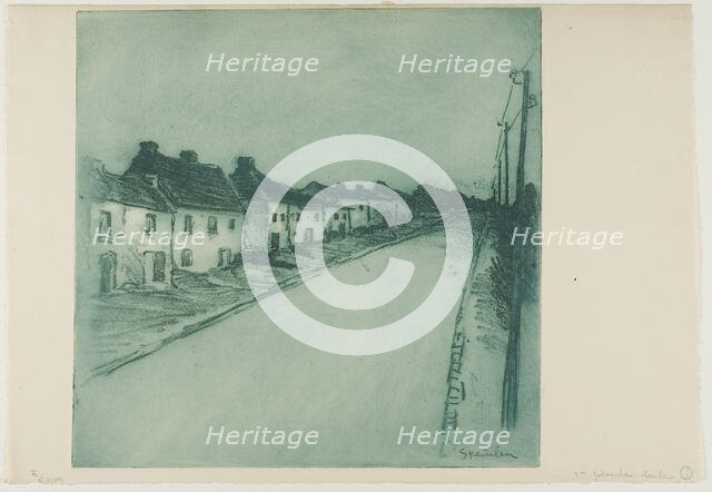 Road Through a Village, 1902. Creator: Theophile Alexandre Steinlen.