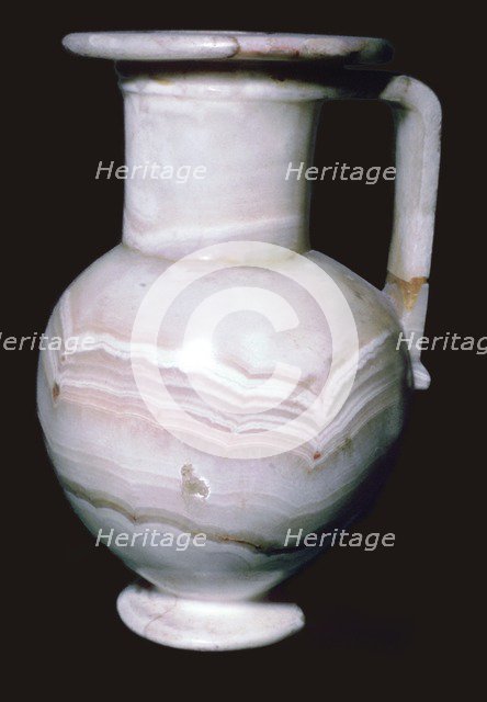 Egyptian Alabaster Jar. Artist: Unknown