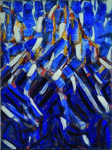 Abstraction (the Blue Mountain), 1912. Artist: Rohlfs, Christian (1849-1938)