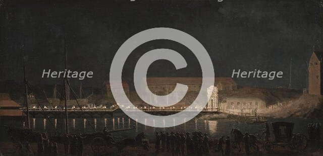 Illumination at Skeps Holmen, c18th century. Creator: Per Hillestrom.