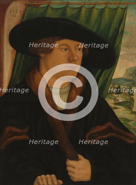 Portrait of a Nobleman, 1529. Creator: Nicolaus Kremer.