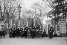 Woman Suffrage - Baltimore Pickets at White House, 1917. Creator: Harris & Ewing.