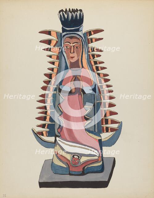 Plate 31: Our Lady of Guadalupe: From Portfolio "Spanish Colonial Designs of New Mexico", 1935/1942. Creator: Unknown.