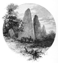 Granite rocks, Betts camp, Mount Kosciuszko, New South Wales, Australia, 1886.Artist: W Macleod