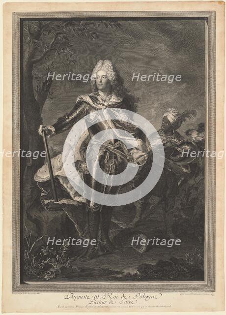 Auguste III. Roi de Pologne, 1750. Creator: Jean Joseph Balechou.