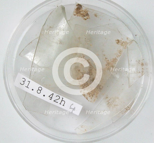 Glass Fragments, Coptic, 4th century. Creator: Unknown.