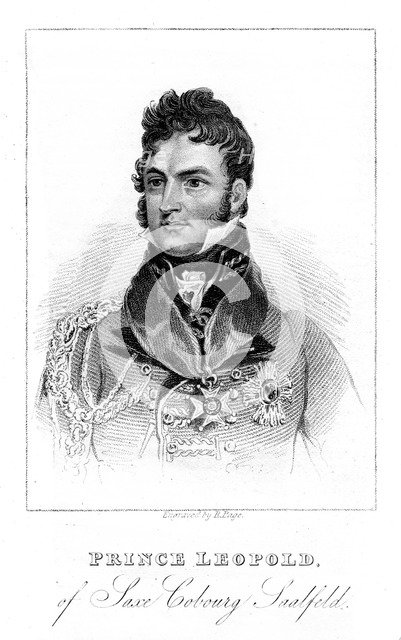 Prince Leopold of Saxe-Coburg-Saalfeld, 1823. Artist: Unknown
