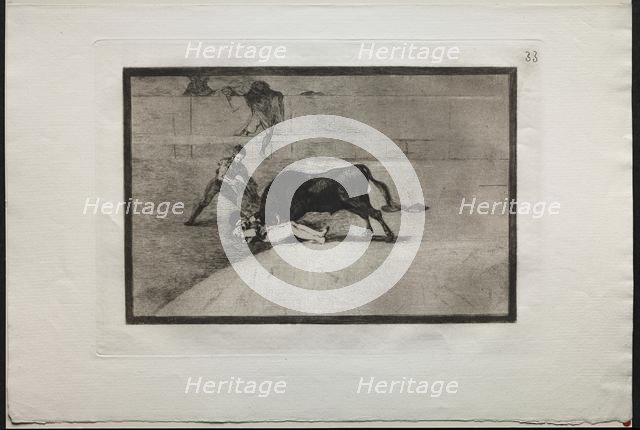 Bullfights: The Unlucky Death of Pepe Illo, in the Ring at Madrid, 1876. Creator: Francisco de Goya (Spanish, 1746-1828).