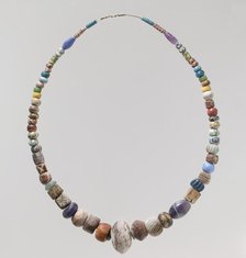 Beads from a Necklace, Frankish, 500-600. Creator: Unknown.