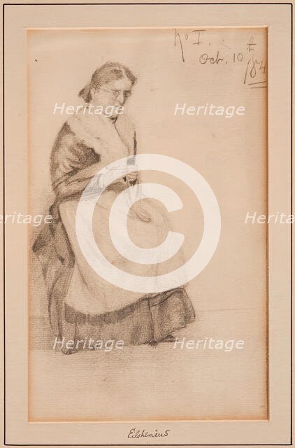 Knitting, 1884. Creator: Louis Michel Eilshemius.