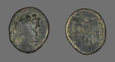 Coin Depicting the God Dionysos, about 133 BCE. Creator: Unknown.