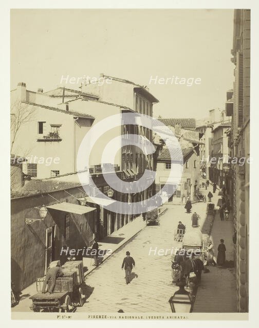 Firenze, via Nazionale, 1850-1900. Creator: Unknown.