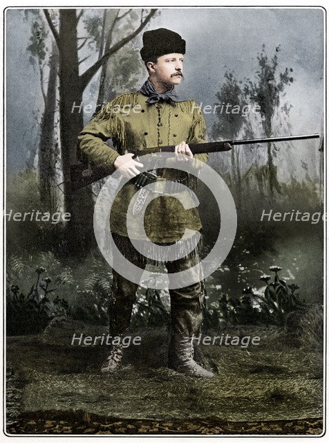 Theodore Roosevelt, American soldier and politician, c1898. Artist: Unknown.