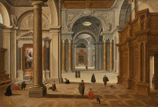 Interior of a Baroque Church, 1602. Creator: Bartholomeus van Bassen.