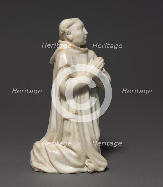 Kneeling Carthusian Monk, c. 1380-1400. Creator: Unknown.