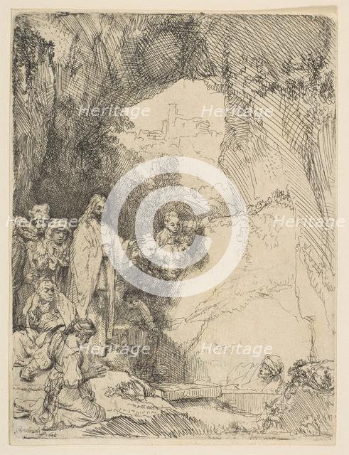The Raising of Lazarus, small plate, 1642. Creator: Rembrandt Harmensz van Rijn.