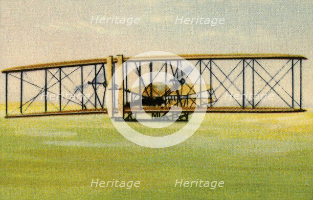 Wright brothers' glider, c1900, (1932). Creator: Unknown.