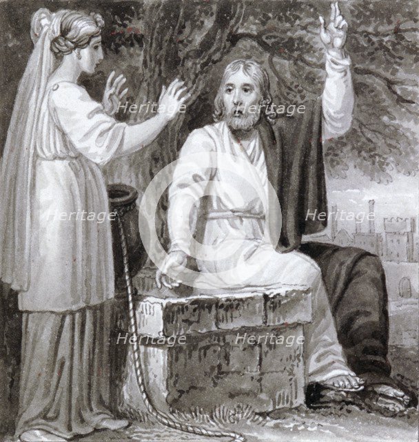 'Christ and the Woman of Samaria', c1810-c1844. Artist: Henry Corbould 