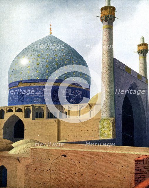 'The Royal Mosque at Isfahan', 1931.Artist: Pascal Coste