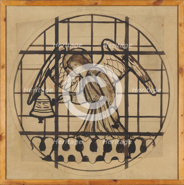 Angel playing on bells, 1862. Creator: Sir Edward Coley Burne-Jones.