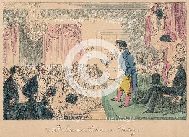 'Mr. Jorrocks's Lecture on Unting, 1854. Artist: John Leech.
