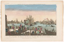View of the arrival of the ship Dauphin in the port of Toulon, 1700-1799. Creator: Anon.