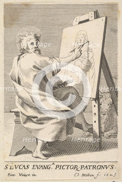 St. Luke Painting the Virgin, 1625. Creator: Claude Mellan.