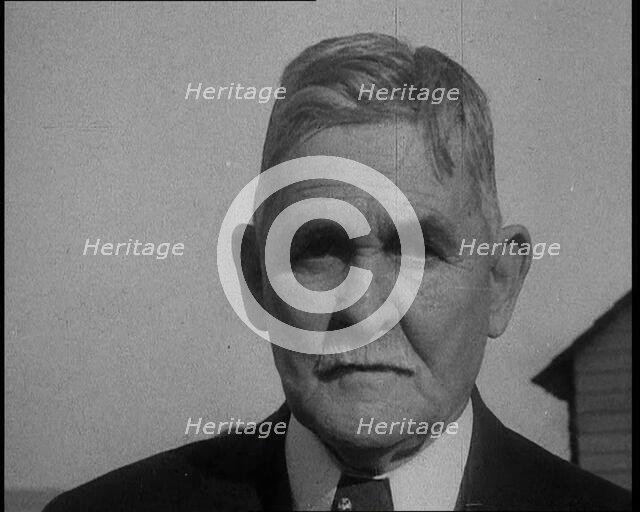 Close up  Shot of Dr John F Condon, 1930s. Creator: British Pathe Ltd.
