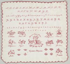 Sampler, 1831. Creator: Unknown.