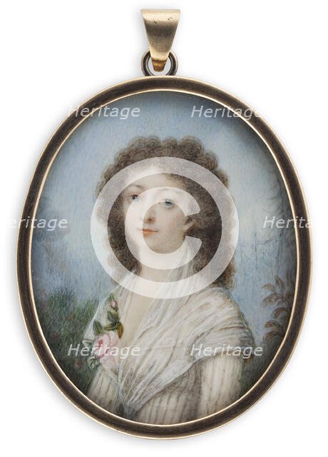 Portrait of a young lady. Creator: Elise Arnberg.