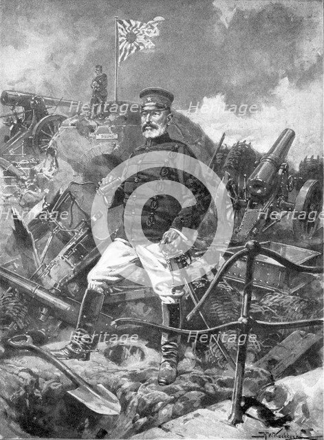 General Nogi, Japanese commander, Russo-Japanese War, 1904-5. Artist: Unknown