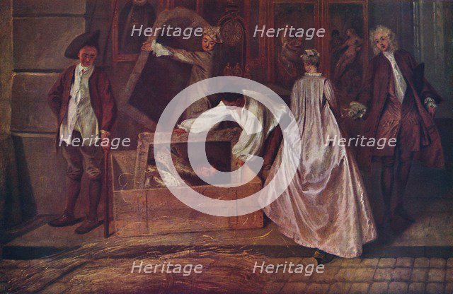 'L'Enseigne de Gersaint (fragment)', 1720-1721, (1937). Artist: Jean-Antoine Watteau.